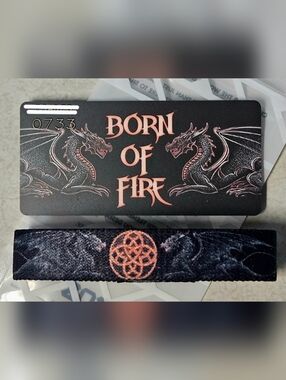 ZOX "BORN OF FIRE" #733 DRAGON BLOG New Med Interactive Collectible Wristband